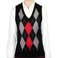 thumbnail image 4 of Blue Ocean Womens Argyle Sweater Vest (lsv-159), 4 of 5