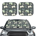 thumbnail image 2 of Naloa Gamers 2 Piece Foldable Car Sun Shades, Car Windshield Sunshade, Front Window Sunshade for Car, Truck, SUV - Small, 2 of 7