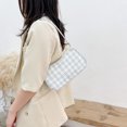thumbnail image 1 of Bolsa Moda mujer Plaid impresión hombro axila bolso pequeño bolsos (blanco) Ehuebsd Nuevos Originales, 1 of 9