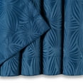 thumbnail image 2 of Chanasya 2-Panel Classy Embossed Floral Textured Curtains - Back Tab, Ring Tab - for Windows Living Room Bedroom - Partial Room Darkening Drapes for Privacy- 52 x 108 Inches - Blue, 2 of 5