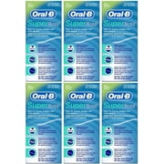 Oral-B Super Floss Pre-Cut Strands Dental Floss، Mint، 50 Each (Pack of 6)