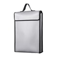 thumbnail image 1 of Bolsa de documentos ignífuga, bolsa de almacenamiento de archivos de papel, organizador de protección, contenedor multifuncional, bolsa resistente al Borde negro, 1 of 8