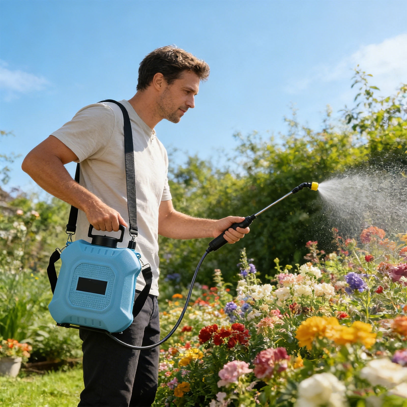 5L USB Rechargeable Electric Watering Can For Efficient Plant Irrigation
