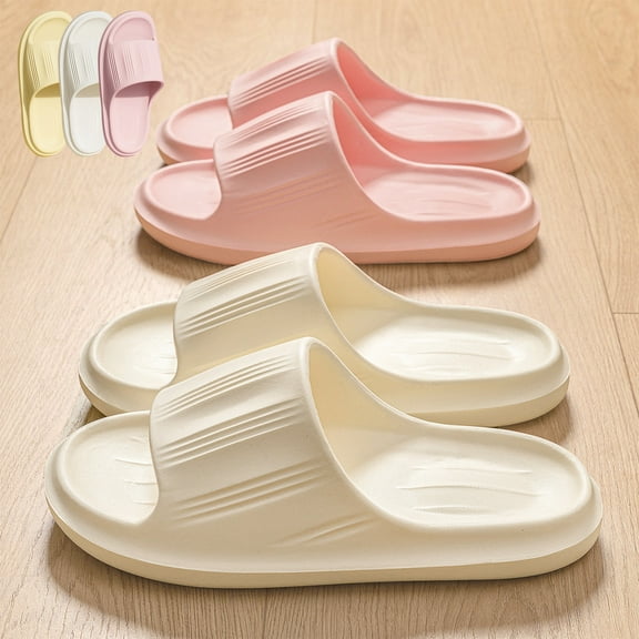 Xunlbb Lightweight Sandals for Women Comfort Non-Slip Pillow House Sandals Waterproof Shower Shoes Indoor Slides Bathroom Sandals Slip On Slide Sandals Easy to Clean 36-40