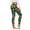 L50-Green2, variant on xfsWaSs Leggings for Women Tropical Print High Waisted Yoga Pants Floral/Tie Dye/Striped Workout Leggings Casual Stretch Athletic Bottoms