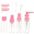 thumbnail image 1 of GOOHOCHY 10 botellas de viaje portátiles y recargables, ideales para champú y loción (rosa nude)., 1 of 8