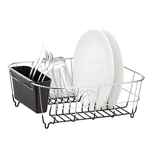 deluxe chromeplated steel small dish drainers (black)