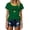 Green, variant on Women's Brazil Soccer T-Shirt Crewneck Short Sleeve Ringer Top Vintage Brasil EST 1822 Flag Graphic Tee Casual Game Day Fan Gear Tops