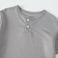 thumbnail image 6 of 3 Pack Kids Tshirts Short Sleeve Crewneck Button Front T-Shirts Casual Tops Tees Summer Tops T Shirts for Boys 9-12 Years, 6 of 9