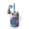 thumbnail image 3 of Vacemry Under $5 Metal Watch Lighter, Windproof Refillable Butane Lighter, Creative Clock Design Pocket Lighter, Elegant Gas Lighter with LED Light, 3 of 9