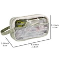 thumbnail image 2 of Clear Cosmetic Bag, Large Capacity Transparent Makeup Pouch, Multi-Functional Travel Organizer with Double Zippers, Pvc Storage Pouch for Vanity and Desk Organization, 2 of 8