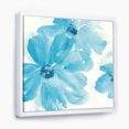 thumbnail image 1 of Fleurs Aquarelle Bleues - Toile Encadrée Style Ferme, 1 of 3