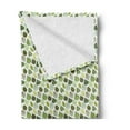 thumbnail image 2 of Leaves Soft Flannel Fleece Throw Blanket, Spring Forest Themed Meadow Foliage Ornate Diagonal Pattern, Cozy Plush for Indoor and Outdoor Use, 70" x 90", Green Pale Green, by Ambesonne, 2 of 5