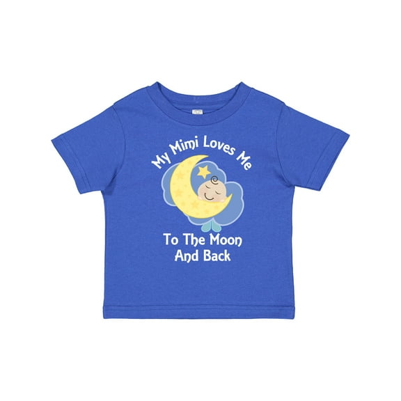 Inktastic My Mimi Loves Me to the Moon and Back Boys or Girls Toddler T-Shirt