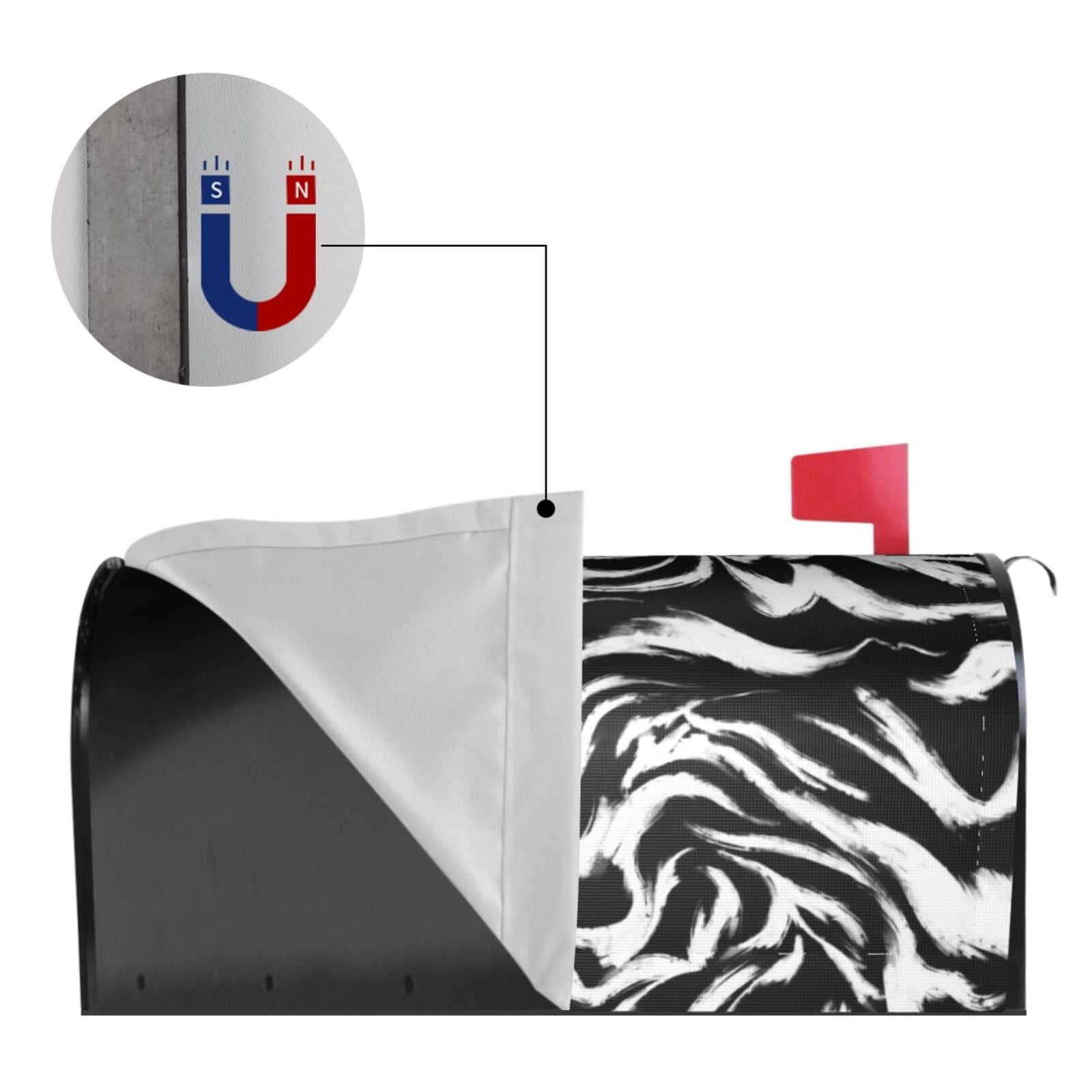 Kdxio Magnetic Mailbox Cover 25.5x21 in Mailbox Cover Outdoor Decoration Holiday Mailbox Covers for Home Garden Yard-25.5x21 in