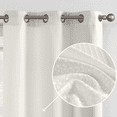 thumbnail image 2 of TOPICK Waffle Weave Textured Curtains 84 inch Farmhouse Light Filtering Drapes for Living Room Bedroom Grommet Window Curtain 2 Panels, 2 of 7