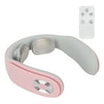 thumbnail image 4 of Electric Neck Massager Cordless USB Rechargeable Hot Compress Vibration Neck Relax Massage Machine Pink, 4 of 14
