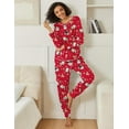 thumbnail image 2 of Avidlove 2 Pack Long Sleeve Pajama Set for Women Christmas Lounge Set Ladies Fall Jogger Pjs Set Sleepwear with Pocket, 2 of 6