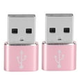 thumbnail image 2 of Type-C Adapter, Simple Plug and Play USB Adapter, Easy to Carry For Charging Synchronization or Data Transmission Compatible for OTG Silver,Black,Gold,Red,, 2 of 8