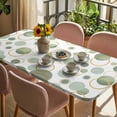 thumbnail image 3 of Sage Green Polka Dots Table Cloths for 5 Foot Rectangle Tables, Modern Abstract Art Patio Waterproof Elastic Fitted Tablecloths, Washable Rectangular Table Cover for Camping, 3 of 8