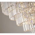 thumbnail image 6 of Design Living 15-Light D32" Five Tier Chrome Frame Chandelier with Clear Hanging Crystals, 6 of 6