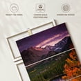 thumbnail image 6 of Elephant Stock Bear Lake Fall Sunset Wall Art - Vertical Multi Panel Canvas - Living Room Wall Decor - Nature Multi Panel - Blue And Purple Decor - 24" x 38", 6 of 8