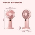thumbnail image 3 of XGFHYJEH Hand Held Fan, Mini Fan Handheld, Hand Held Fan Rechargeable, Portable Folding Hand Held Cooling Fan, 3 of 7