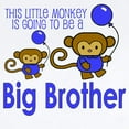 thumbnail image 2 of CafePress - This Little Monkey Big Brothe Infant Bodysuit - Baby Light Bodysuit, Size Newborn - 24 Months, 2 of 4