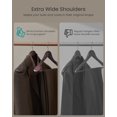 thumbnail image 4 of Perchas de madera para traje SONGMICS, juego de 10, color caoba, 4 of 7
