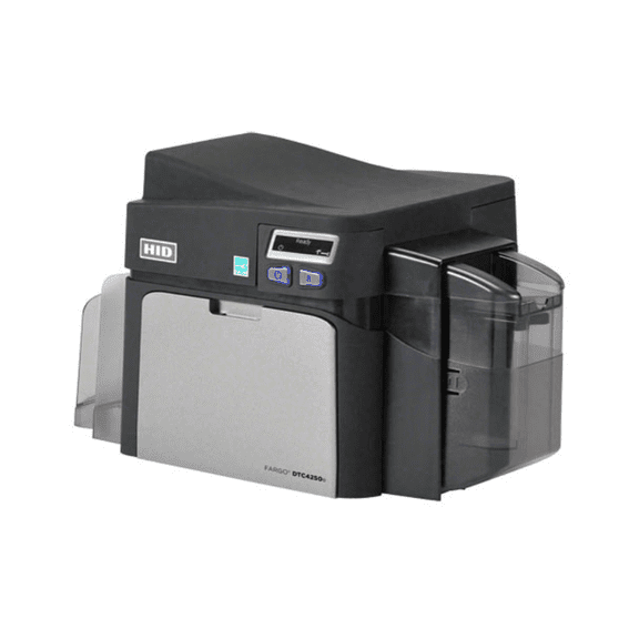 Restored HID Fargo DTC4250e FD Color ID Card Printer X001800-2 USB & Ethernet Direct-to-Card Printing System (Refurbished)