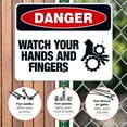 thumbnail image 4 of Watch Your Hands And Fingers Sign, OSHA Danger Sign,, 4 of 8