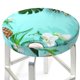 thumbnail image 3 of Balery Tropical Pineapple Fundas de asiento para taburete de bar redondo de tela de terciopelo ajustables que protegen de arañazos y manchas para sillas de 14 a 17 pulgadas.-12 inch, 3 of 7
