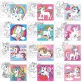 thumbnail image 1 of Set de 12 lienzos predibujados con forma de unicornio de Sherr, 20 x 20 cm, 1 of 6