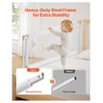 thumbnail image 3 of Toddler Bed Rail - 59" Guard Rail for Beds, Adjustable Height Safety Barrier, Portable Bedside Railing for Cribs & Bunk Beds, Single Side Lift, 3 of 6
