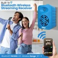 thumbnail image 3 of Bluetooth Indoor Outdoor Speakers Pair - 300 Watt Dual Waterproof 4” 2-Way Full Range Speaker System w/ 1/2” High Compliance Polymer Tweeter - Home, Boat, Marine, Deck, Patio, Poolside - PDWRBT46BL, 3 of 3