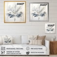 thumbnail image 4 of Designart "Sycamore Leaf In Shimmering Silver" Leaves Floater Framed Canvas Prints, 4 of 5