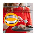 thumbnail image 3 of AMERTEER 3.15 Inch Muffin Rings Crumpet Rings  8Pcs Stainless Steel Muffin Rings Molds Double Rolled Tart Rings Round Tart Ring, 3 of 7