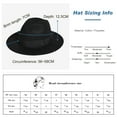 thumbnail image 3 of Unisex Wool Felt 1920s Gatsby Fedora Hat Gangster Women and Men Black M, 3 of 5