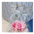 thumbnail image 4 of Preserved Flowers Mothers Day Birthday Gifts For Mum Grandma,angel Figurines With Real Blue Rose Thank You Gift,wedding Anniversary Gift, 4 of 4