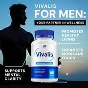 Vivalis for Men Capsules - Vivalis Vitamin Complex Pills, Advance Formula, All Natural, 60 Capsules