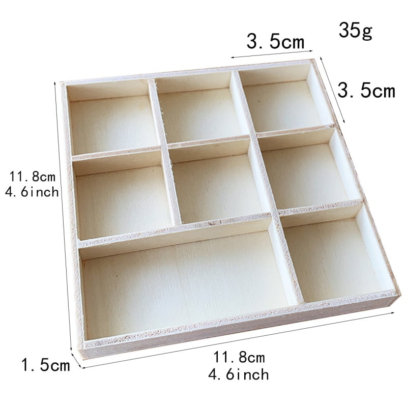 Wood Drawer Organizer Tray, Junk Drawer Organizer Multiuse Expandable