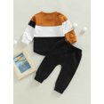 thumbnail image 4 of aturustex 6M 12M 18M 24M 3T 4T Toddler Baby Boy Fall Winter Clothes Set Long Sleeve Sweatshirt Tops Casual Jogger Pants Tracksuit 2Pcs Outfits, 4 of 8