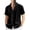A-Black342, variant on Men's Relaxed Button Down Shirt Short Sleeve Cuban Collar Camp Shirt Lightweight Casual Beach Shirts