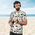 thumbnail image 4 of Wukai Aabstract Eyes Print Men's Short-Sleeved Mesh T-Shirt,Quick-Dry Short Sleeve Workout T-Shirt-X-Large, 4 of 8