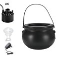 thumbnail image 1 of stanreset Halloween Witch Cauldrons Fog Maker Spooky Mist Effect Wide Application Safe To Festive Decorations black UK Plug 1Set, 1 of 6
