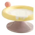 thumbnail image 2 of Fairela Elevated Ceramic Cat Bowl, Anti-Slip Raised Pet Feeder, Ice Cream Style Design, Yellow, 2 of 8