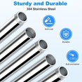thumbnail image 2 of Starlink Gen 3 Ground Mount Kit with 5 Stainless Steel Poles, Outdoor Satellite Stand with Ground Screw Anchor, Adjustable Height, Rustproof Installation for Garden, RV, or Remote Sites, 2 of 7