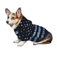 thumbnail image 7 of Fotbe Navy Camouflage American Flag Print Small Dog Sweater Hoodies Pet Grey Hooded Soft Fleece Sweatshirts with Pocket Fall Winter Puppy Cat Sweaters Warm Clothes-X-Small, 7 of 7