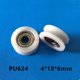 thumbnail image 1 of Venta Venta 624 Cojinete de plástico, rueda de ranura de rueda de riel tipo U de nailon, suspensión de polea de aleación de aluminio cóncava 4*18*6 ZefeiWu 8390614319974, 1 of 1