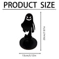thumbnail image 2 of WWG Halloween Wooden Candle Holder, Spooky Silhouette Candlestick Holders for Tea Lights, Solid Wood Tabletop Decor with Hollow Cutout Projection for Fall Decorations, Birthday Gifts for Women, 2 of 7